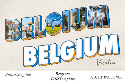Belgium Photo Title Template