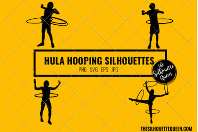 Hula Hooping SVG Bundle for Cutting , Cut files Silhouette Studio