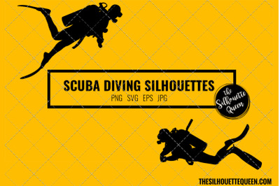 Scuba diving SVG Bundle for Cutting , Cut files Silhouette Studio