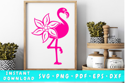 Flamingo edelweiss SVG