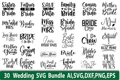 Wedding SVG Bundle