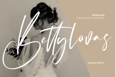 Bettylovas Cute Signature Script Font