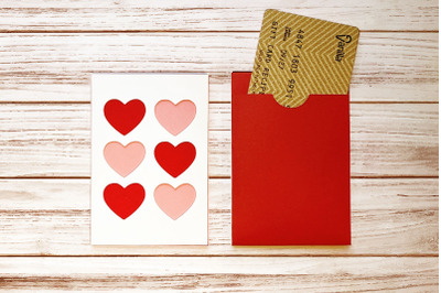 Heart Grid Gift Card Holder | SVG | PNG | DXF | EPS