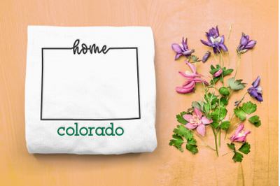 Colorado Home State Outline | Embroidery