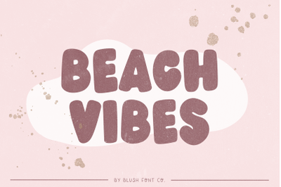 BEACH VIBES Soft Display Font