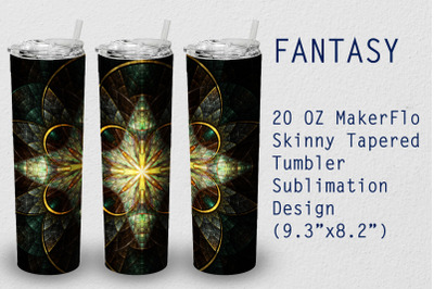 Tumbler Tapered 20 OZ Sublimation Fantasy Wrap Design