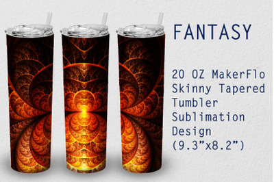 Tumbler Tapered 20 OZ Sublimation Fantasy Wrap Design