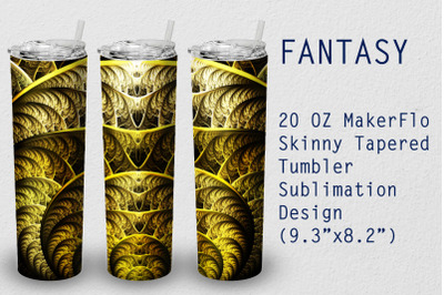 Tumbler Tapered 20 OZ Sublimation Fantasy Wrap Design