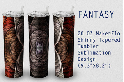 Tumbler Tapered 20 OZ Sublimation Fantasy Wrap Design