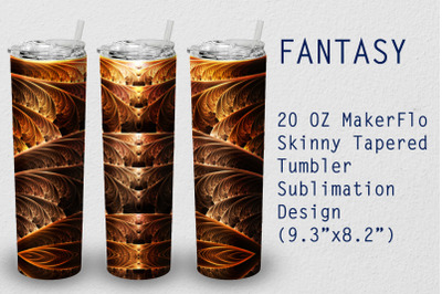 Tumbler Tapered 20 OZ Sublimation Fantasy Wrap Design