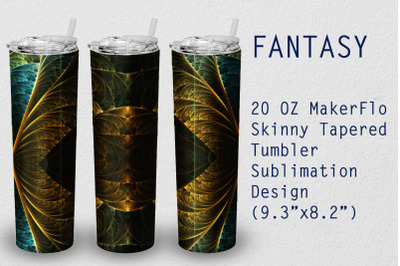 Tumbler Tapered 20 OZ Sublimation Fantasy Wrap Design