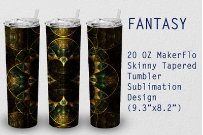 Tumbler Tapered 20 OZ Sublimation Fantasy Wrap Design