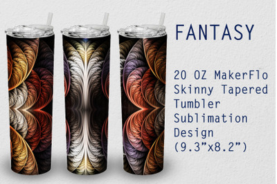 Tumbler Tapered 20 OZ Sublimation Fantasy Wrap Design