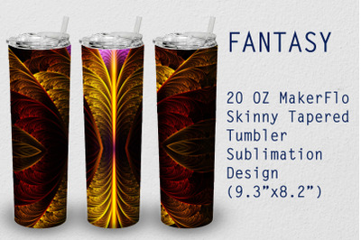 Tumbler Tapered 20 OZ Sublimation Fantasy Wrap Design