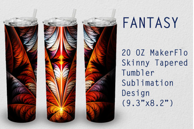 Tumbler Tapered 20 OZ Sublimation Fantasy Wrap Design