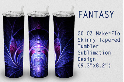 Tumbler Tapered 20 OZ Sublimation Fantasy Wrap Design