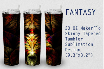 Tumbler Tapered 20 OZ Sublimation Fantasy Wrap Design