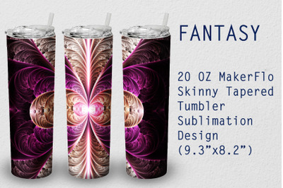 Tumbler Tapered 20 OZ Sublimation Fantasy Wrap Design