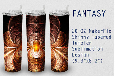 Tumbler Tapered 20 OZ Sublimation Fantasy Wrap Design