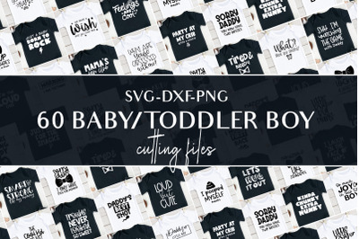 Svg bundle for baby boys and toddlers cutting files