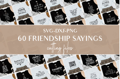 Friendship svg bundle quotes and sayings