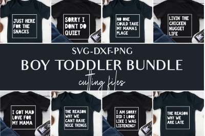 Boy toddler svg tshirt design bundle, dxf cutting files