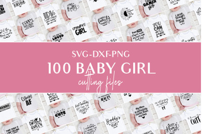 Baby girl svg bundle, png, dxf cutting files