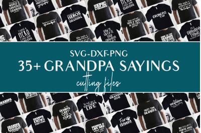 Grandpa svg bundle, png, dxf cutting files