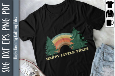 Earth Day Slogan Happy Little Tree