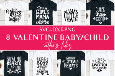 Valentine baby toddler svg bundle, png, dxf cutting files