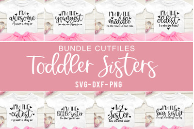 Funny Sister SVG Bundle for Toddlers