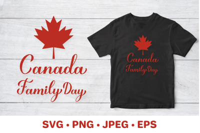 Canada Family Day  SVG