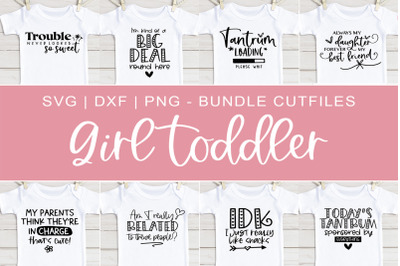 Girl toddler cutting files bundle svg, dxf