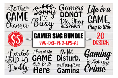 Gamer SVG Bundle