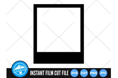 Instant Film SVG | Camera Film Cut File | Camera Silhouette