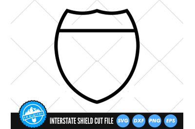 Interstate Shield SVG | Route Marker Cut File | Highway Shield SVG