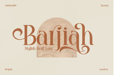 Barjiah Typeface