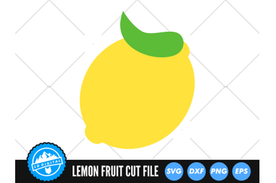 Lemon SVG | Kawaii Fruit SVG | Lemon Fruit Cut File