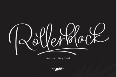 Rollerblack - Handwritting Font