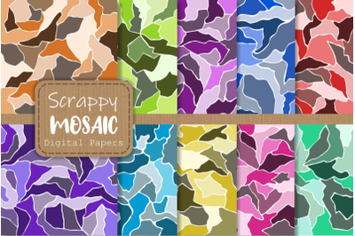Scrappy Matisse Mosaic Contemporary Digital Papers