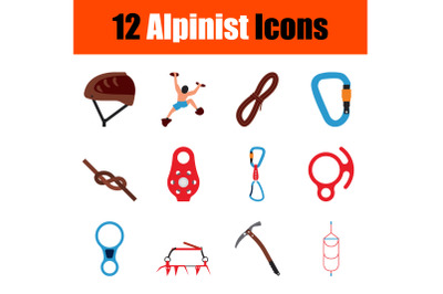 Alpinist Icon Set