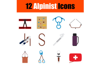 Alpinist Icon Set