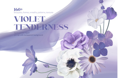 Violet Tenderness - Floral set