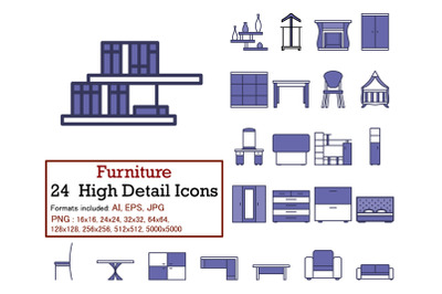 Furniture Icon Set