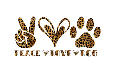 peace love dog Sublimation design