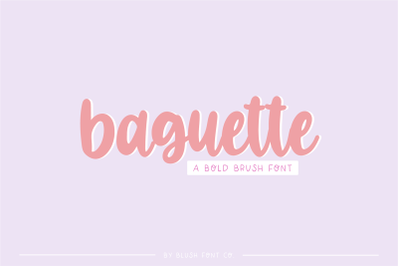 BAGUETTE Brush Script Font