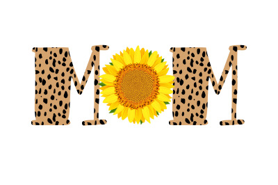 Sunflower Mom Cheetah Sublimation