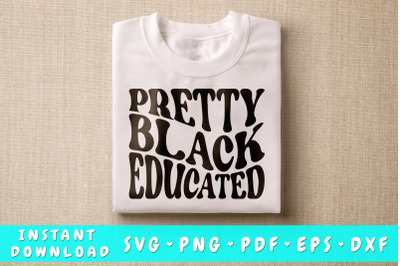 Pretty Black Educated SVG