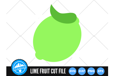 Lime SVG | Kawaii Fruit Cut File | Lime Fruit SVG