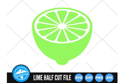 Lime Half SVG | Kawaii Fruit SVG | Lime Fruit Cut File